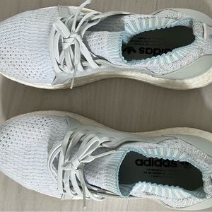 Adidas Wonen’s Blue and White Parley Sneakers with Breathable Knit